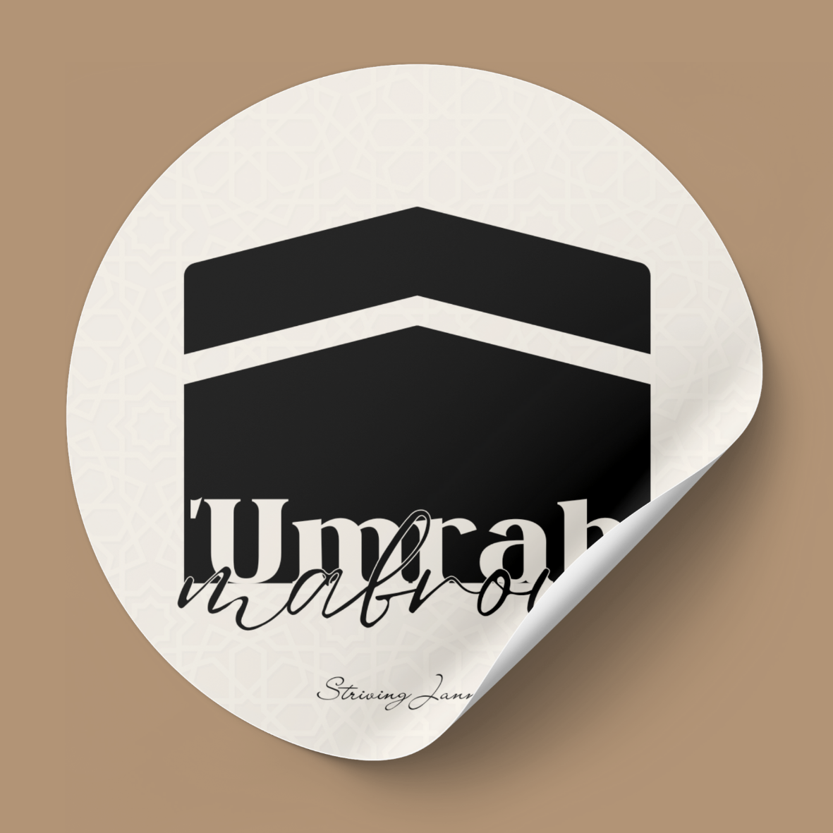 10 stickers 'Umrah mabrour (5cm)